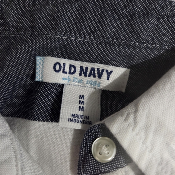 Old Navy Blue and White Sleeveless Striped Dress, Size M - Picture 4 of 4